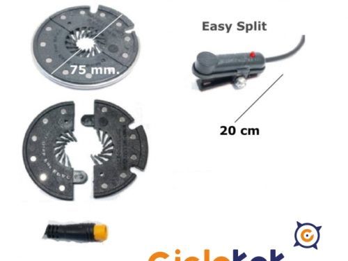 Sensor de pedaleo + disco de 12 imanes Easy Split waterproof Ciclotek