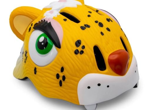 Casco De Bicicleta Leopardo Amarillo Crazy Safety
