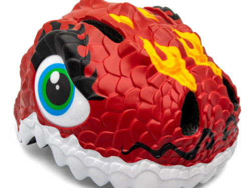 Casco Bicicleta Dragon Rojo Crazy Safety