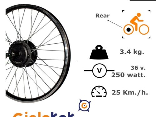 Motor Platinium Plus 250 watts, 26” / 25 kmh Ciclotek