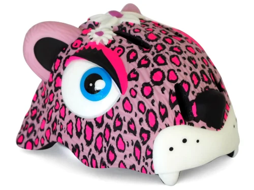 Casco de bicicleta Leopardo Rosa Crazy Safety